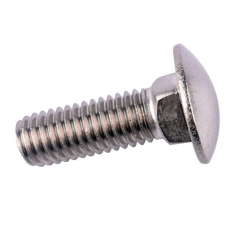 KOSJETHAS Store براغي عربة 3/8-16 x 1-1/2" ، رأس دائري ورقبة مربعة ، فولاذ مقاوم للصدأ 304 18-8 ، خيوط خشنة UNC كاملة ، كمية 8 قطع - Image 4